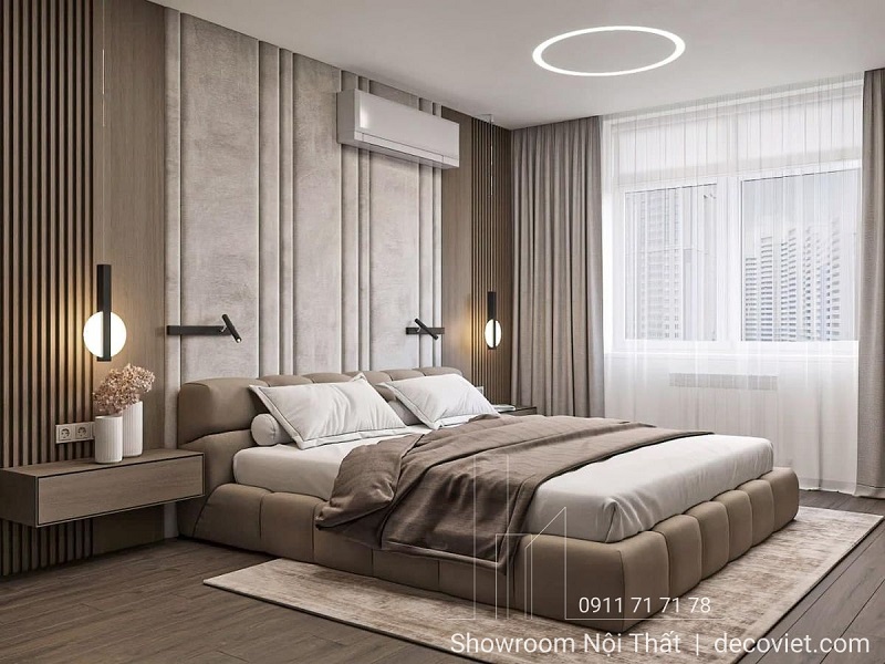 giường ngủ bọc vải