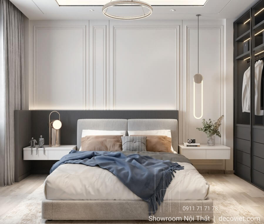 giường bọc nệm hiện đại