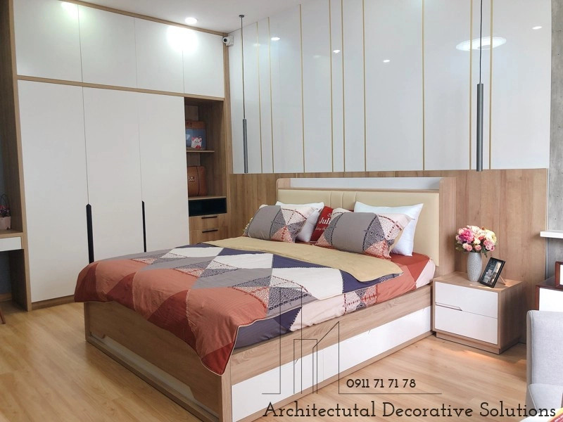 Mẫu giường gỗ 25T thiết kế thông minh có ngăn chứa đồ rộng rãi