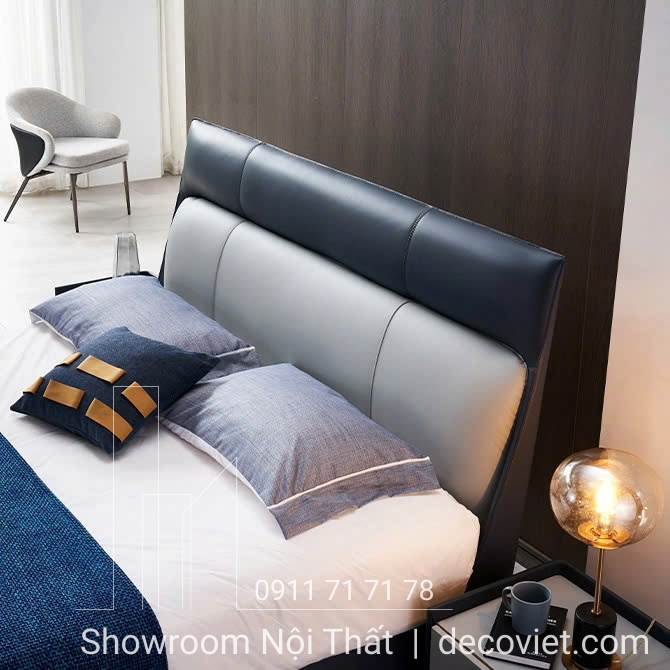giường bọc da