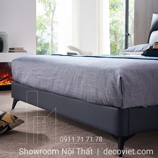 giường ngủ bọc da hiện đại