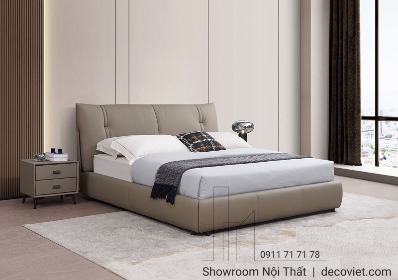 mẫu giường ngủ bọc da hiện đại, nhập khẩu cao cấp