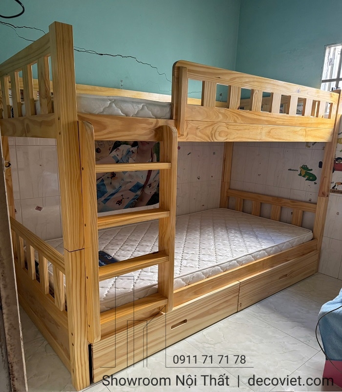 giường tầng gỗ trẻ em