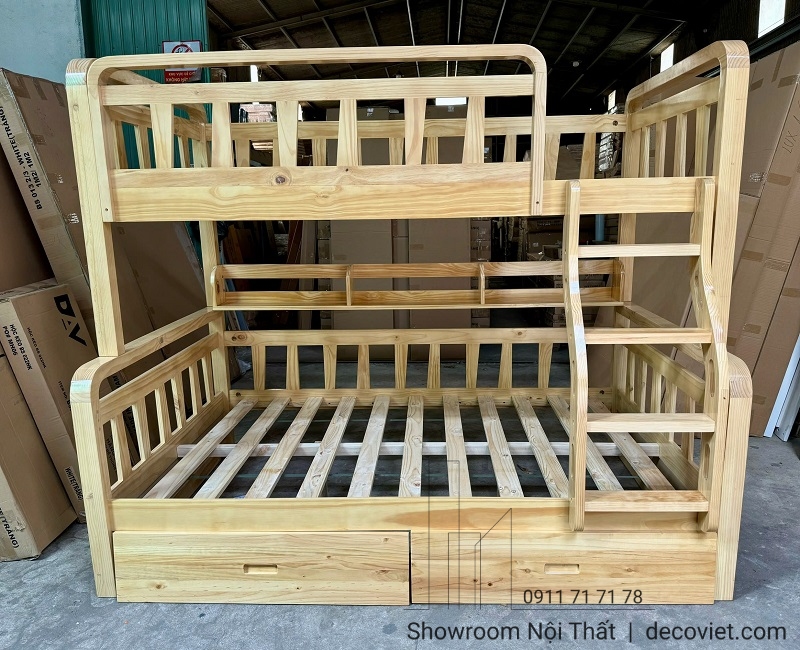 Mẫu giường tầng 1m8 tiết kiệm diện tích, thích hợp cho phòng ngủ nhỏ.