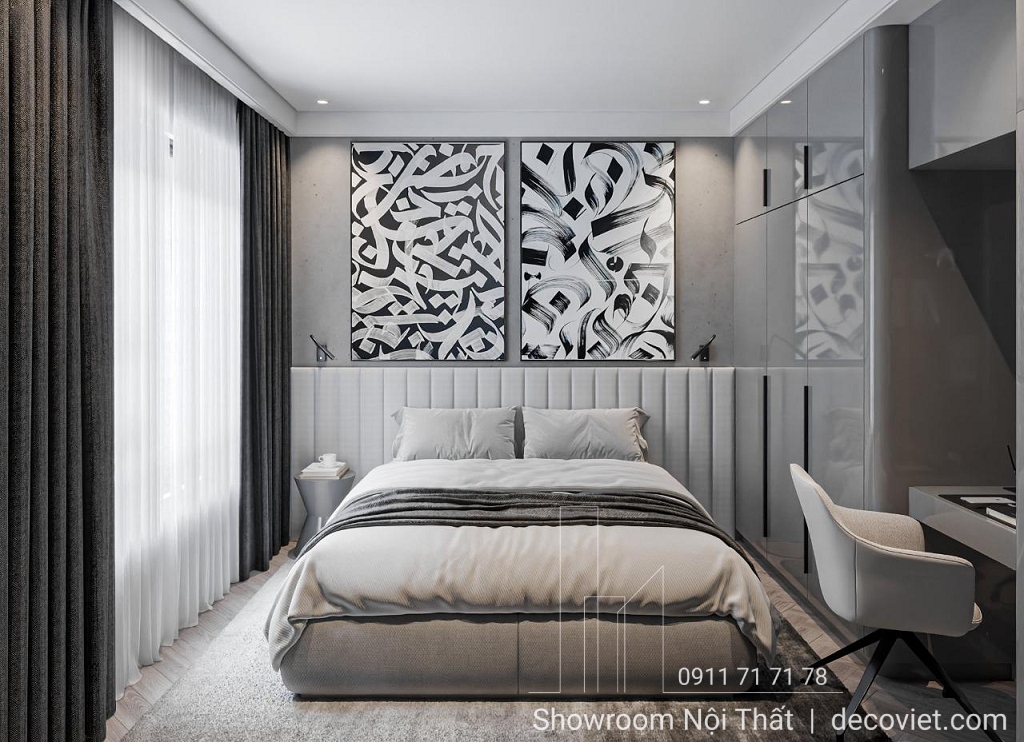 hoàn thiện nội thất phòng ngủ nhà phố Lavida Vũng Tàu