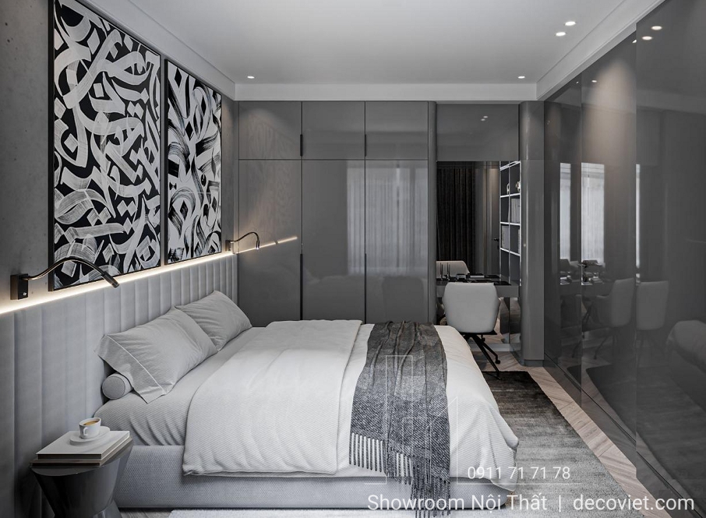 thi công nội thất phòng ngủ nhà phố Lavida Vũng Tàu