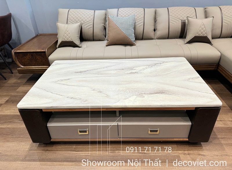 kệ tivi kết hợp bàn trà đồng bộ