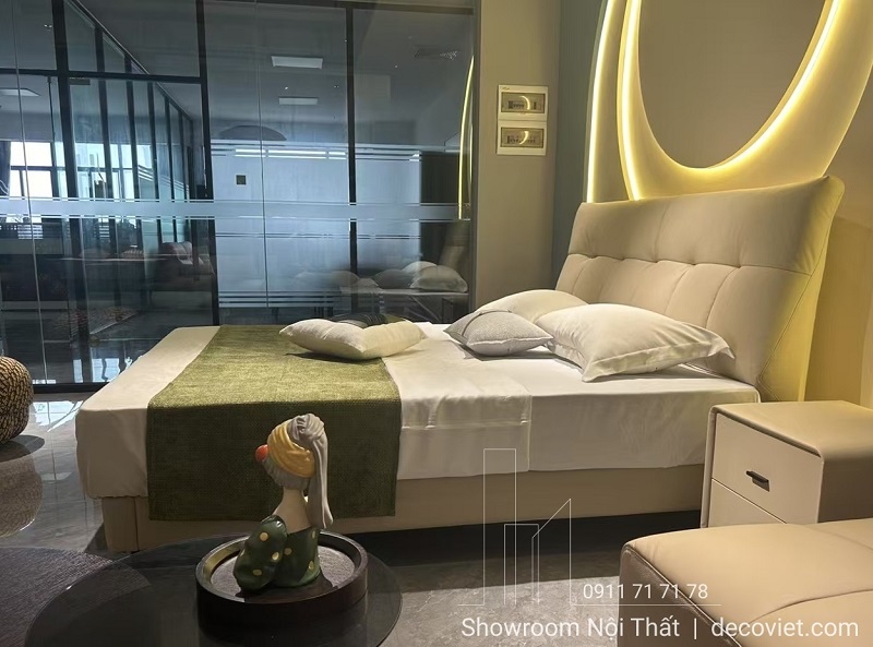 Giường ngủ hiện đại bọc da cao cấp cho nhà phố