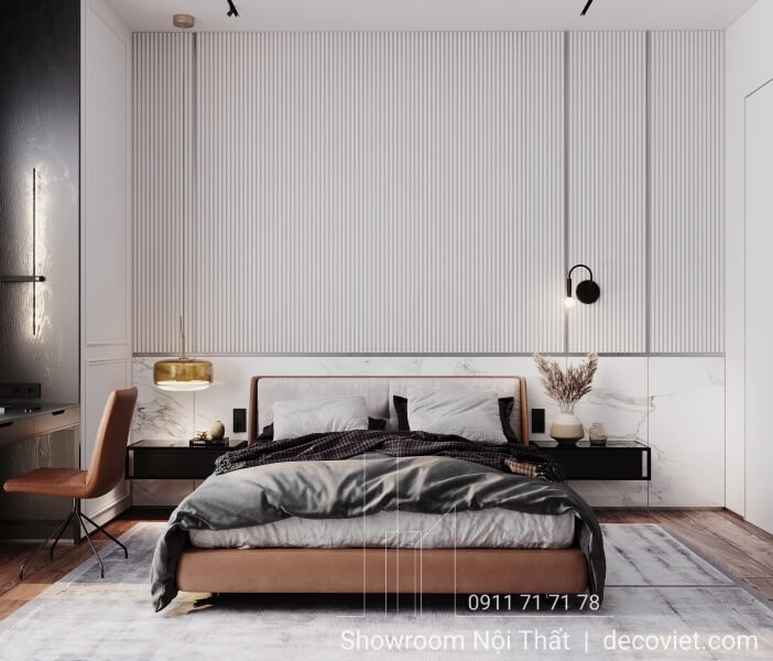 giường bọc nệm đẹp hiện đại
