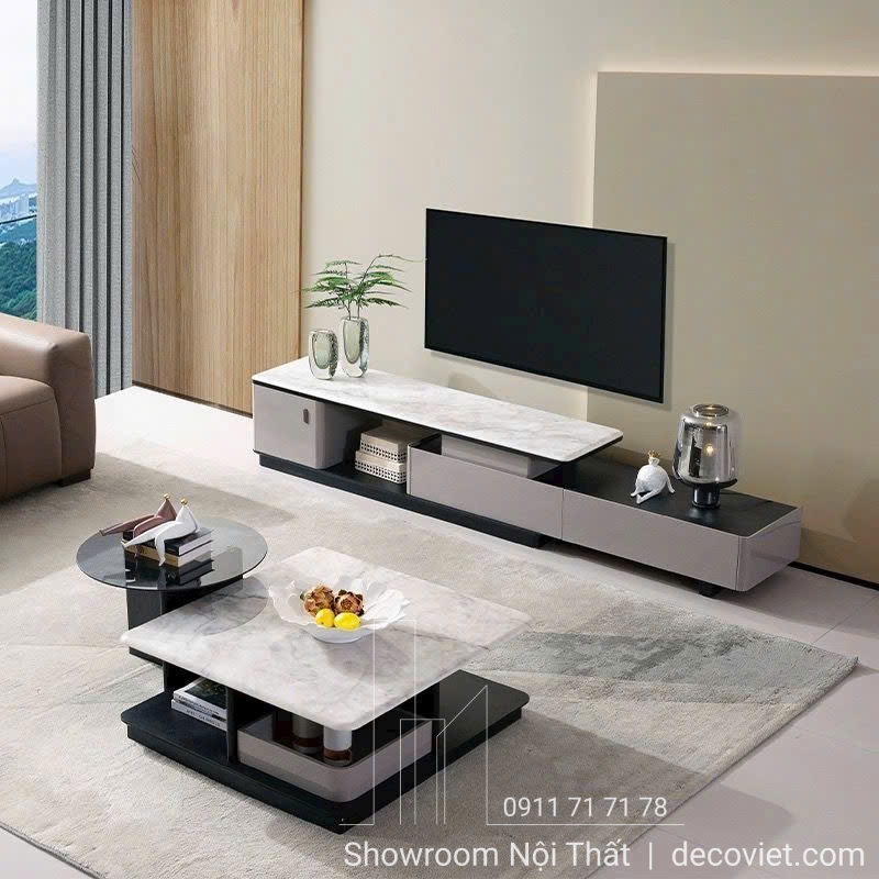 bàn trà mặt đá phòng khách