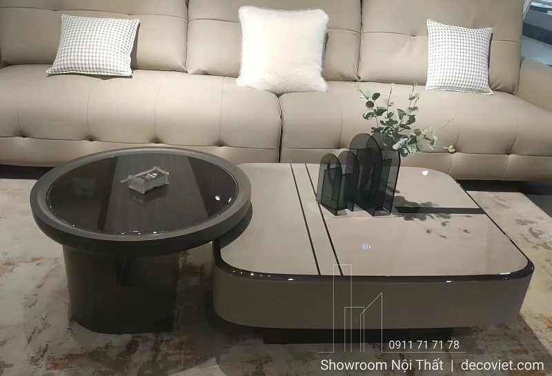 set bàn trà đôi hiện đại cho phòng khách