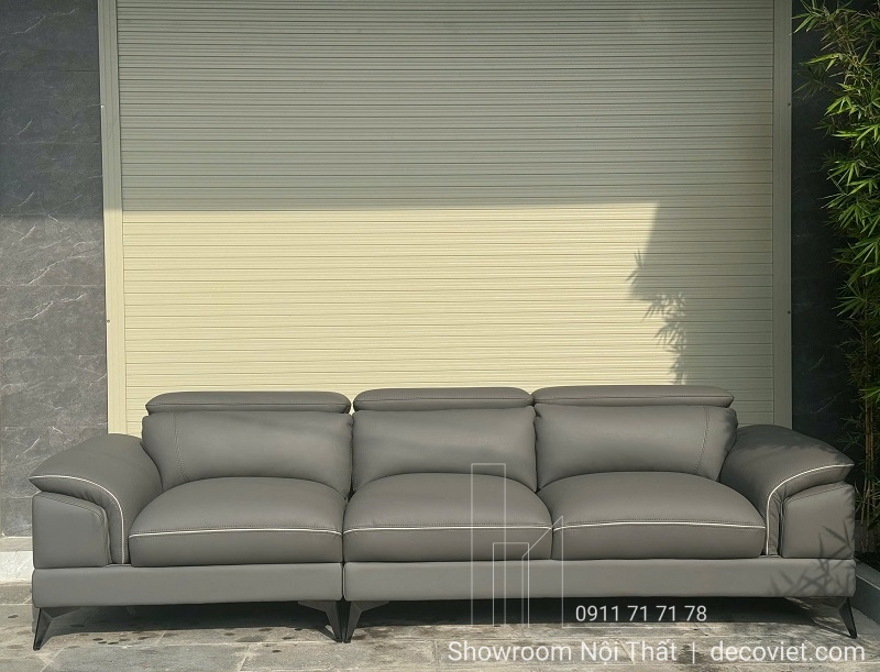 sofa băng bọc da hiện đại