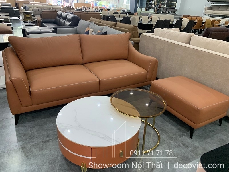 ghế sofa băng bọc da sang trọng