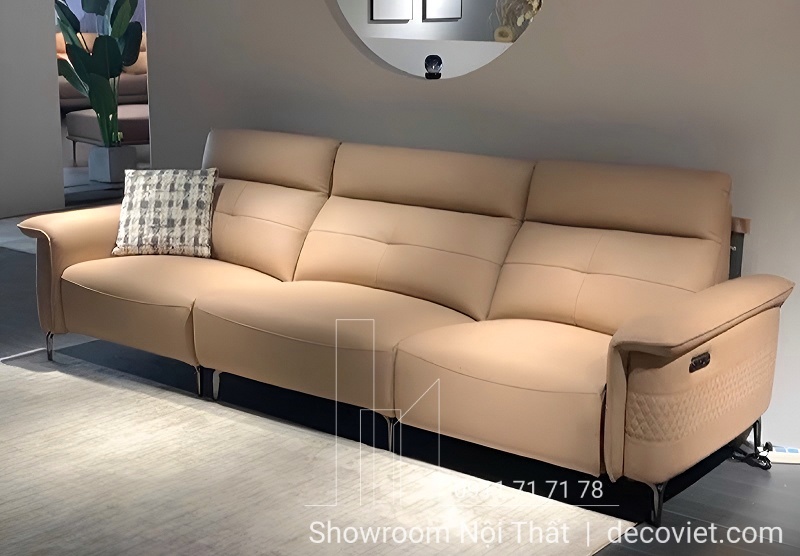 ghế sofa chỉnh điện da bò
