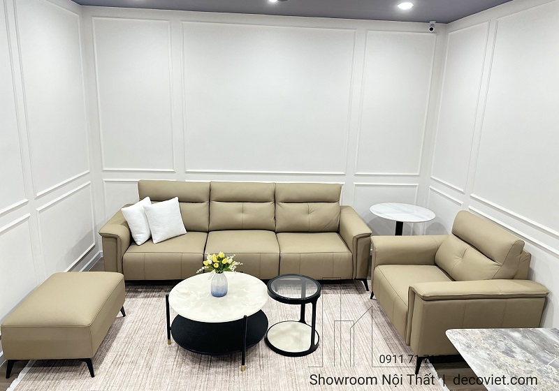 Sofa da bò Ý chỉnh điện nhập khẩu thiết kế tối giản