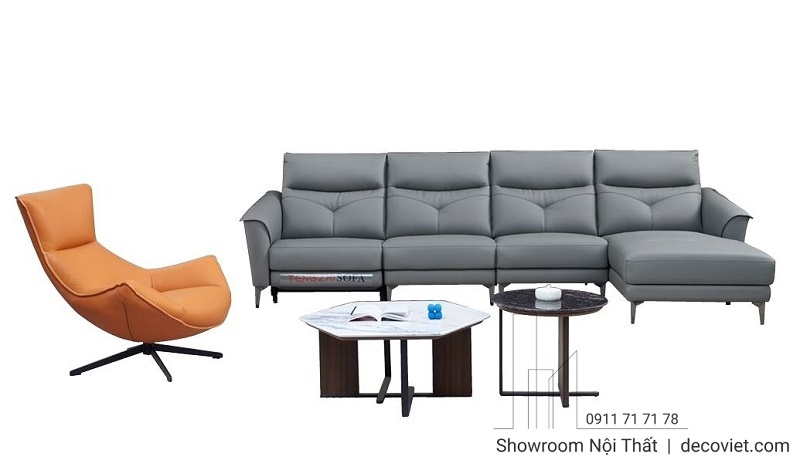 sofa da thiết kế hiện đại, nhập khẩu cao cấp