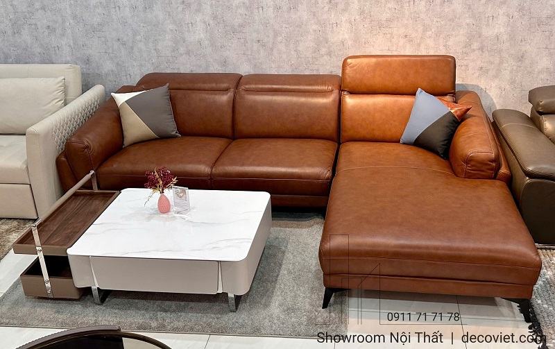 mẫu ghế sofa da bò ý thiết kế phù hợp mọi không gian