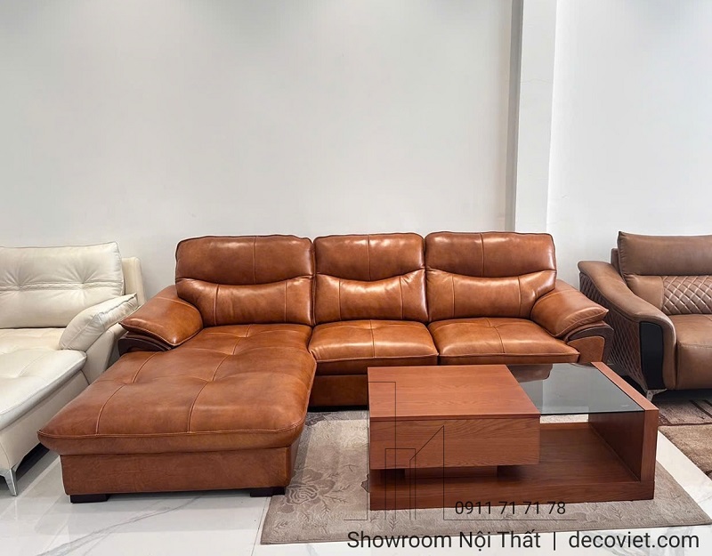 sofa da bò hiện đại