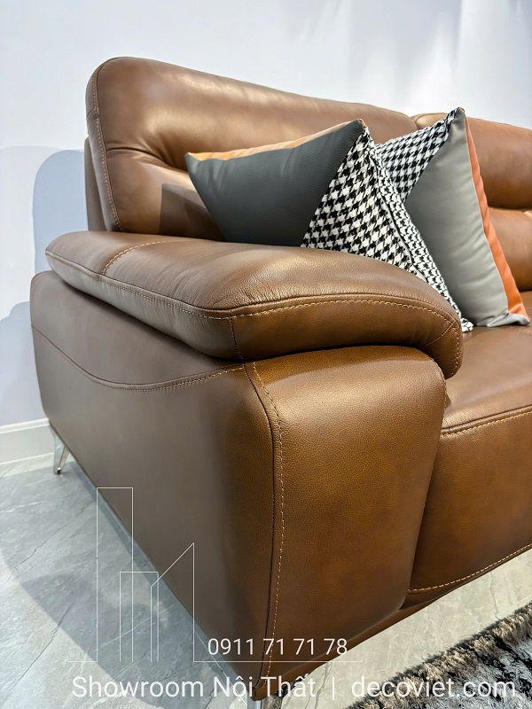sofa da bò êm ái, phù hợp căn hộ và nhà phố