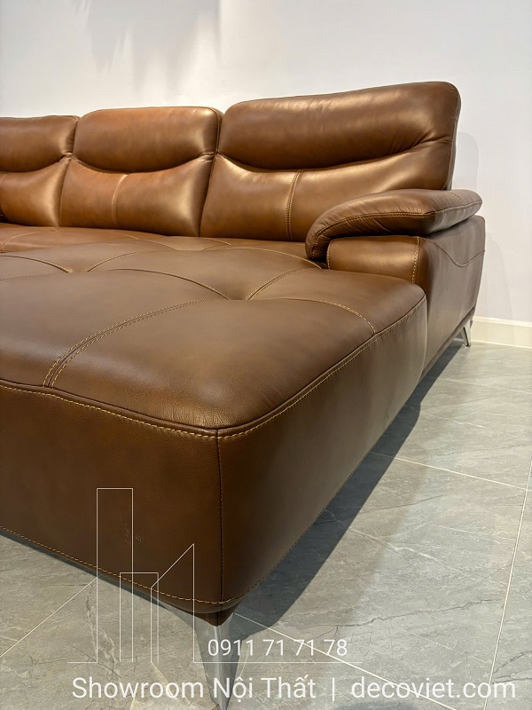 mẫu ghế sofa da bò tiết kiệm không gian, giá hợp lý