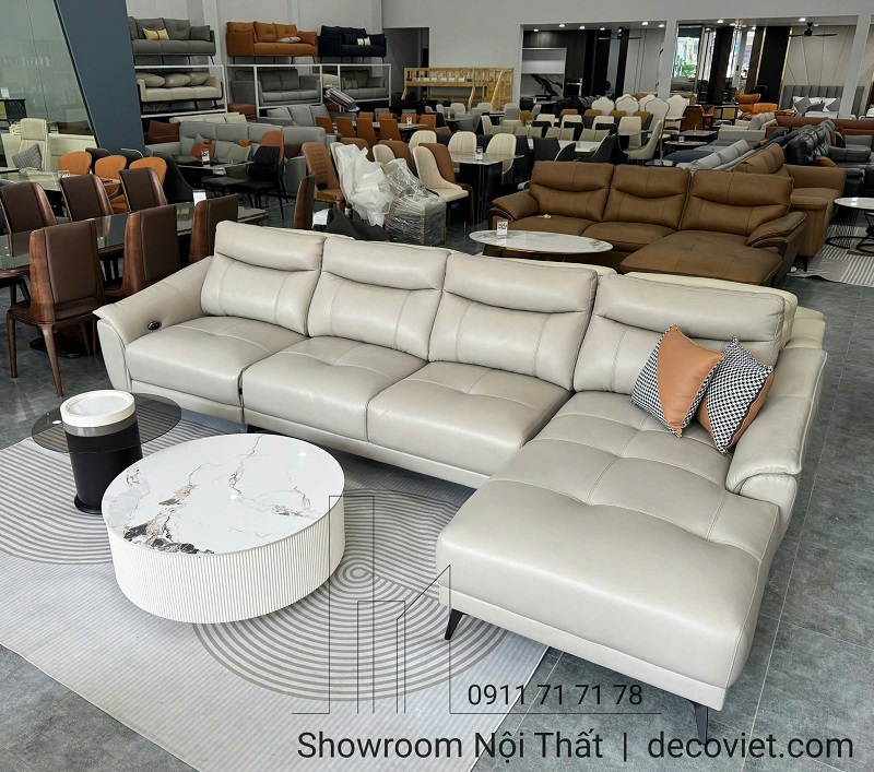 sofa da bò ý nhập khẩu chỉnh điện 100% da bò thật