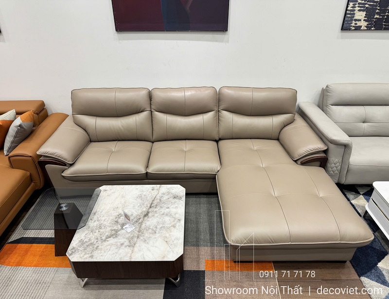 Sofa Da Bò Cao Cấp, Thiết Kế Sang Trọng Cho Phòng Khách