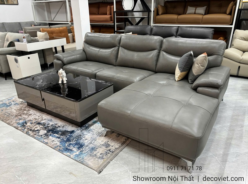Sofa da bò thật 1140T đệm êm ái ngồi thoải mái thư giãn