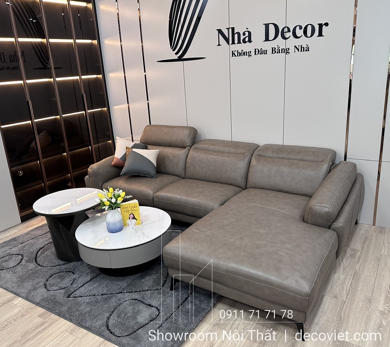 sofa da bò hiện đại