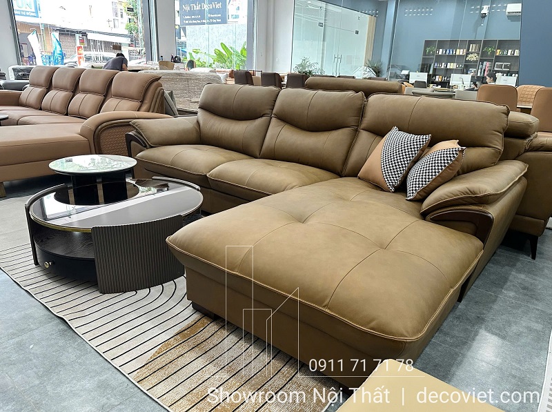 sofa da bò hiện đại