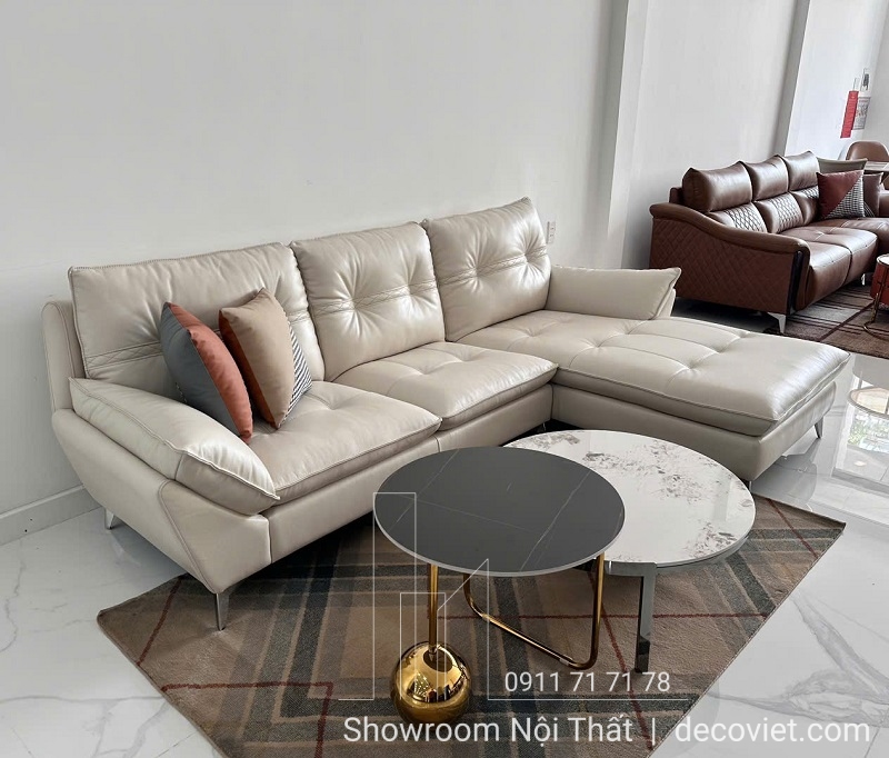 sofa da bò hiện đại