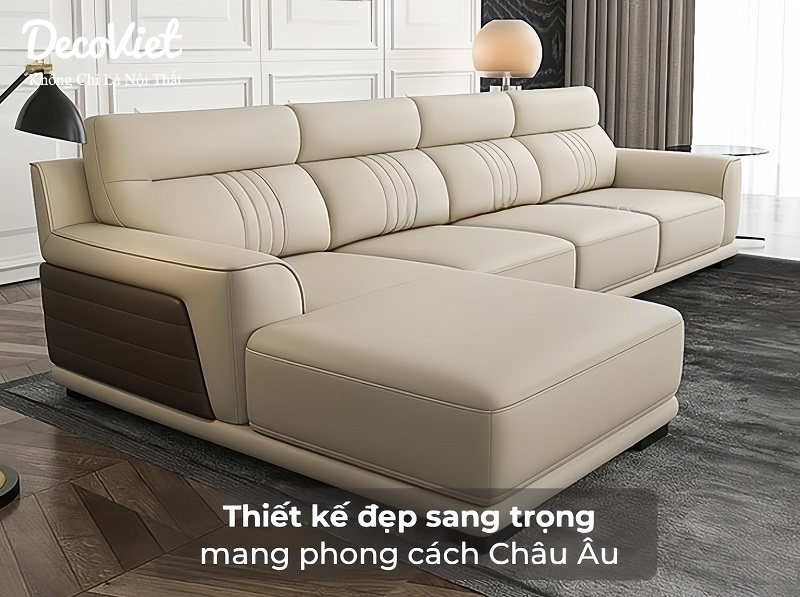 ghế sofa da sang trọng