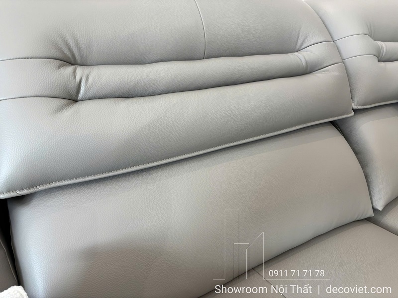 sofa chữ L da nhập khẩu 1150T thiết kế hiện đại sang trọng
