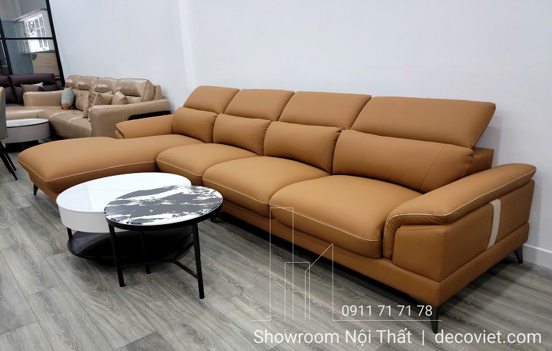 sofa da cao cấp hiện đại 1027T tại showroom Nhà Decor