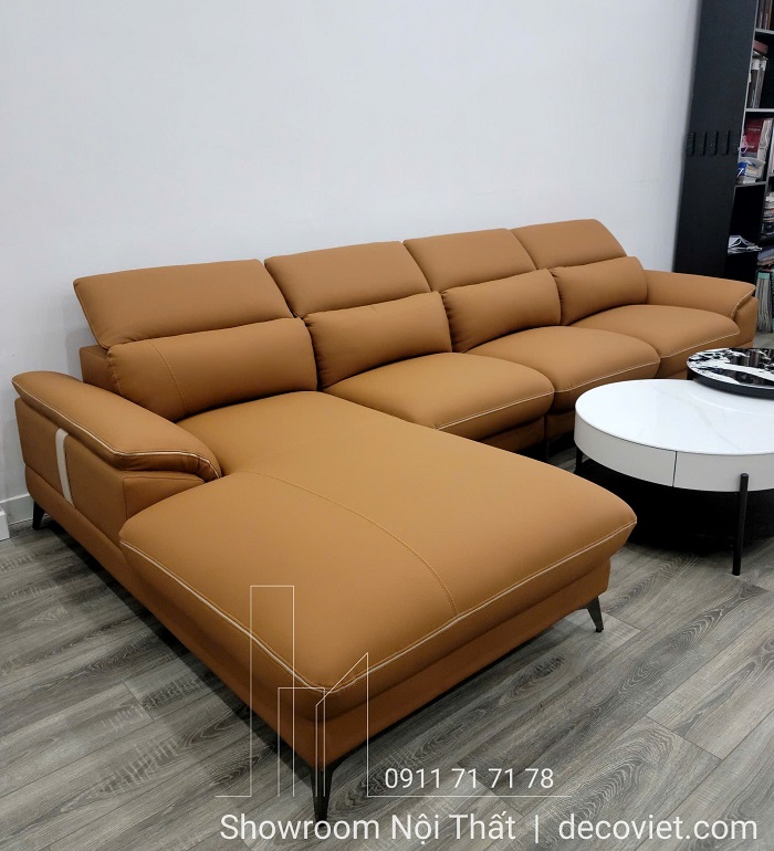 ghế sofa góc L da Microfiber giá tốt, sang trọng và bền bỉ