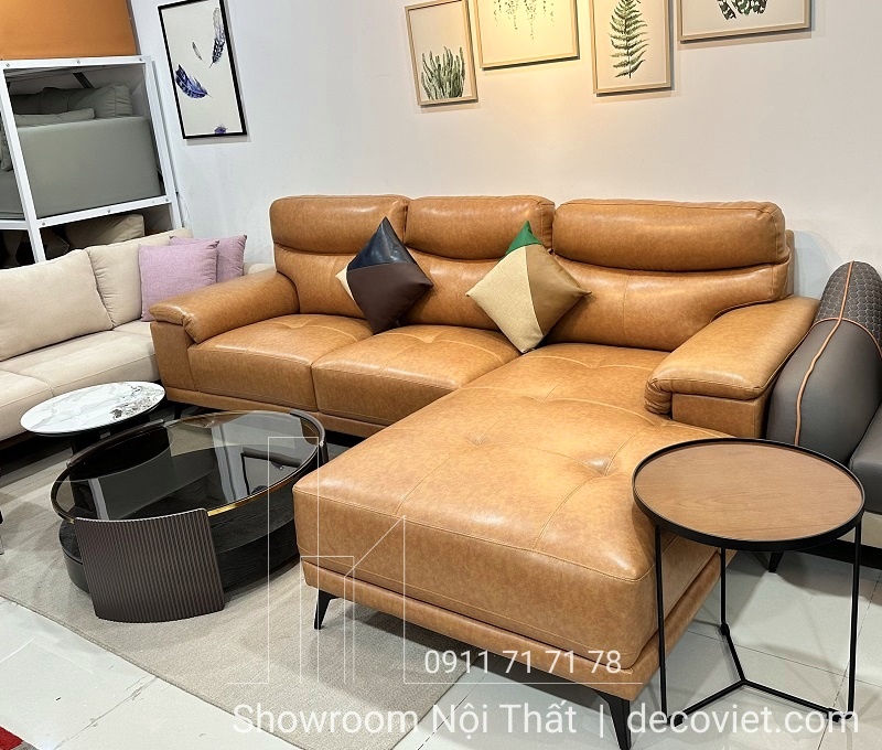 sofa da đẹp hiện đại