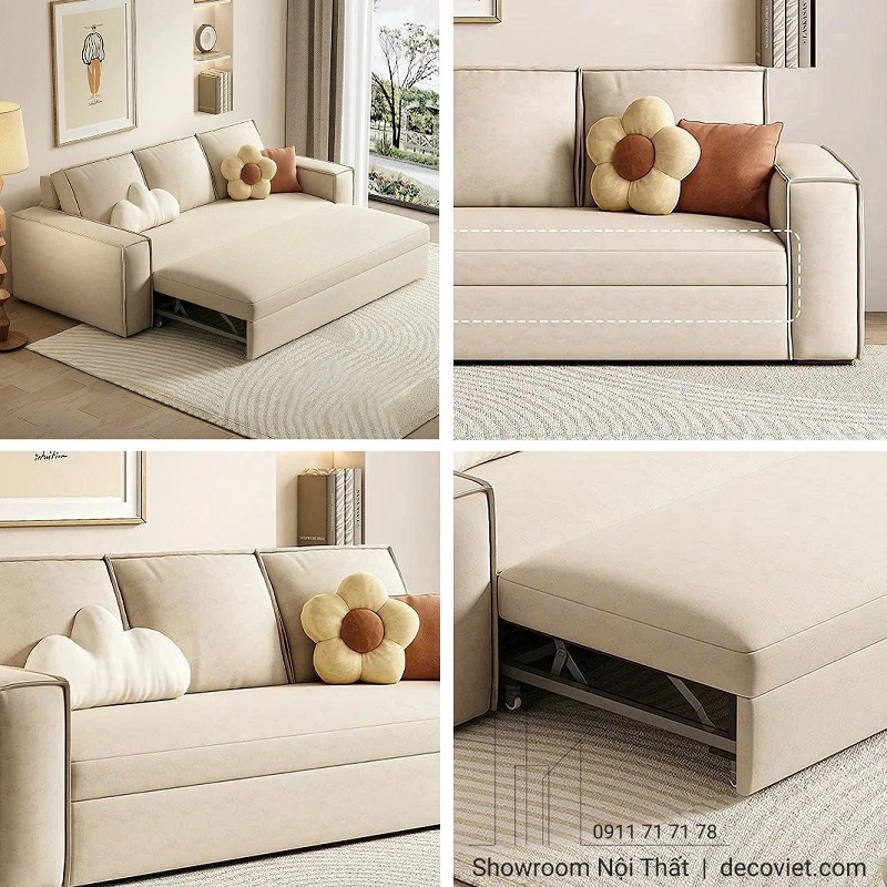 sofa giường kéo thành giường rộng dễ sử dụng hằng ngày