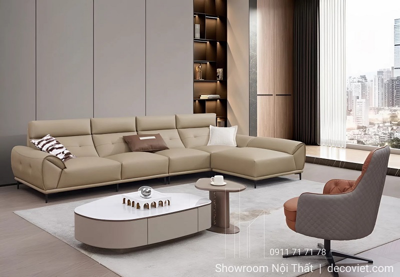 mẫu sofa nhập khẩu bọc da cao cấp