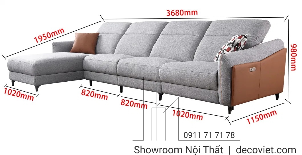 Sofa Da Chỉnh Điện Thông Minh