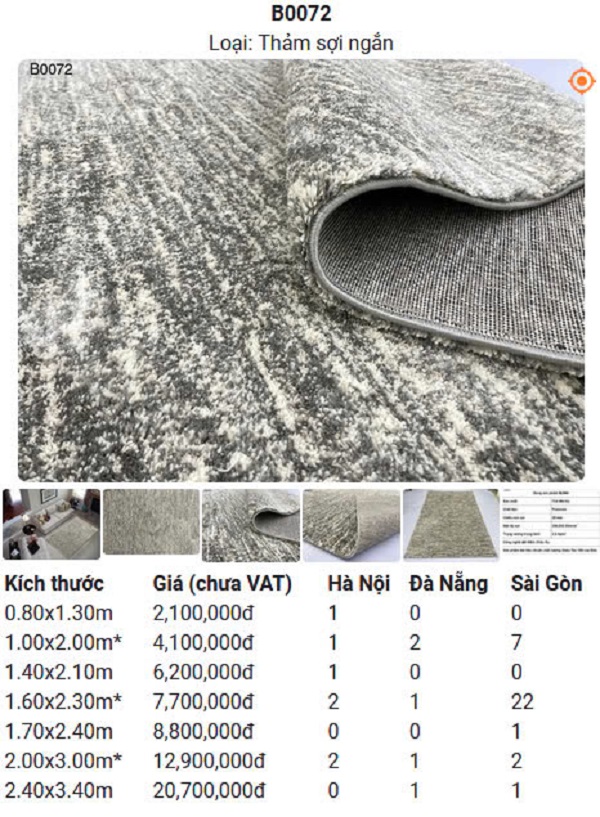 Thảm Sofa Phòng Khách Đẹp