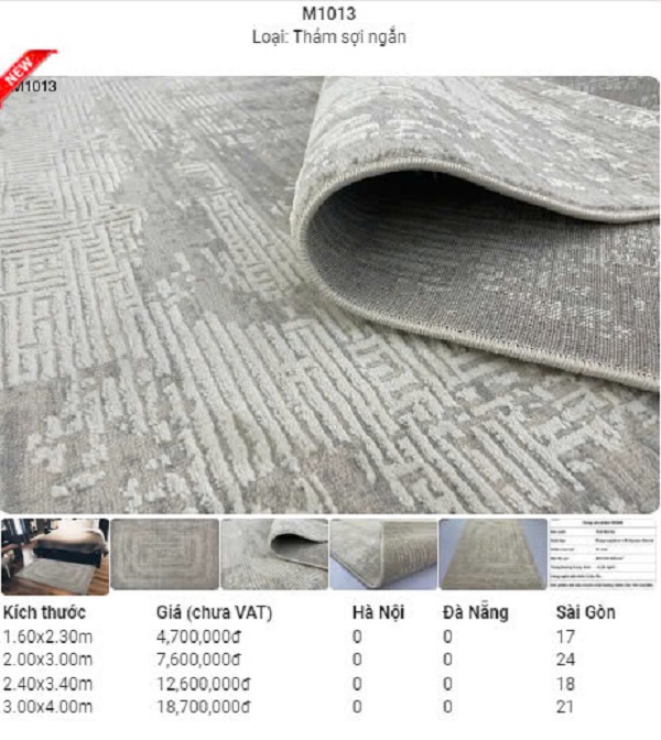 Thảm Lót Phòng Ngủ
