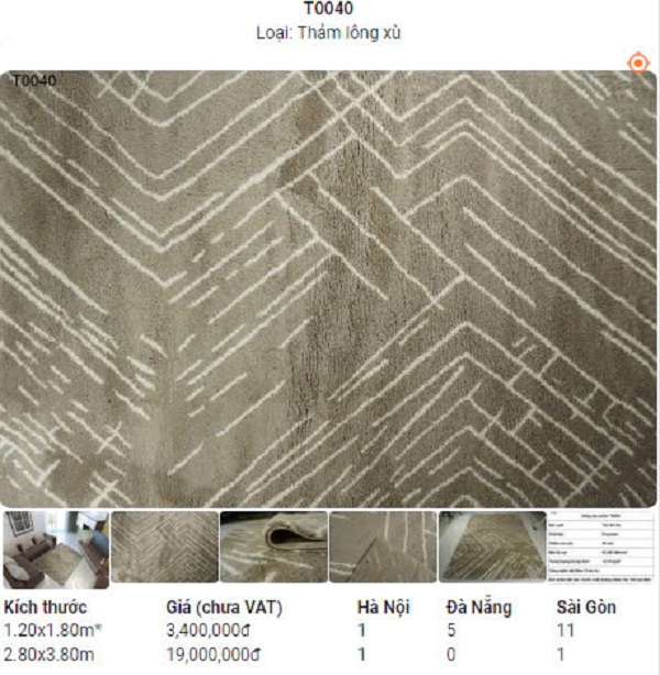 Thảm Sofa Hiện Đại