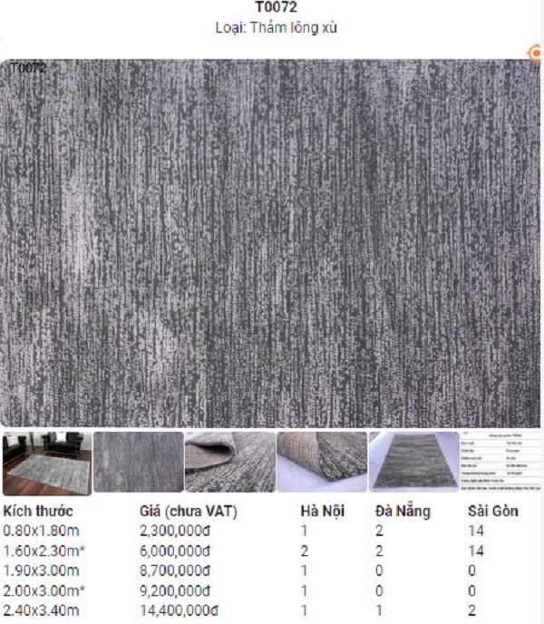 Thảm Sofa Nhập Khẩu