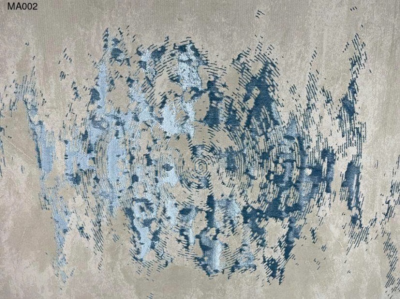 Cận cảnh hoa văn độc đáo tạo chiều sâu thẩm mỹ cho thảm.