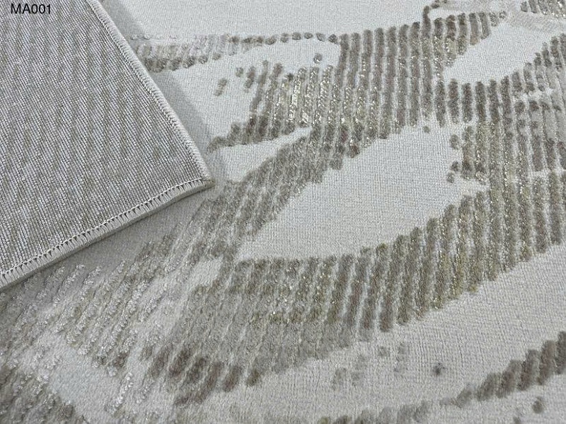 Thảm sofa tông ghi sáng phối hợp hài hòa cùng nội thất hiện đại, tạo điểm nhấn cho phòng khách.