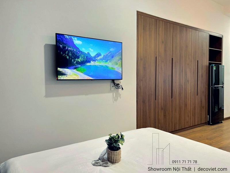 mẫu căn hộ dịch vụ cho thuê phong cách hiện đại