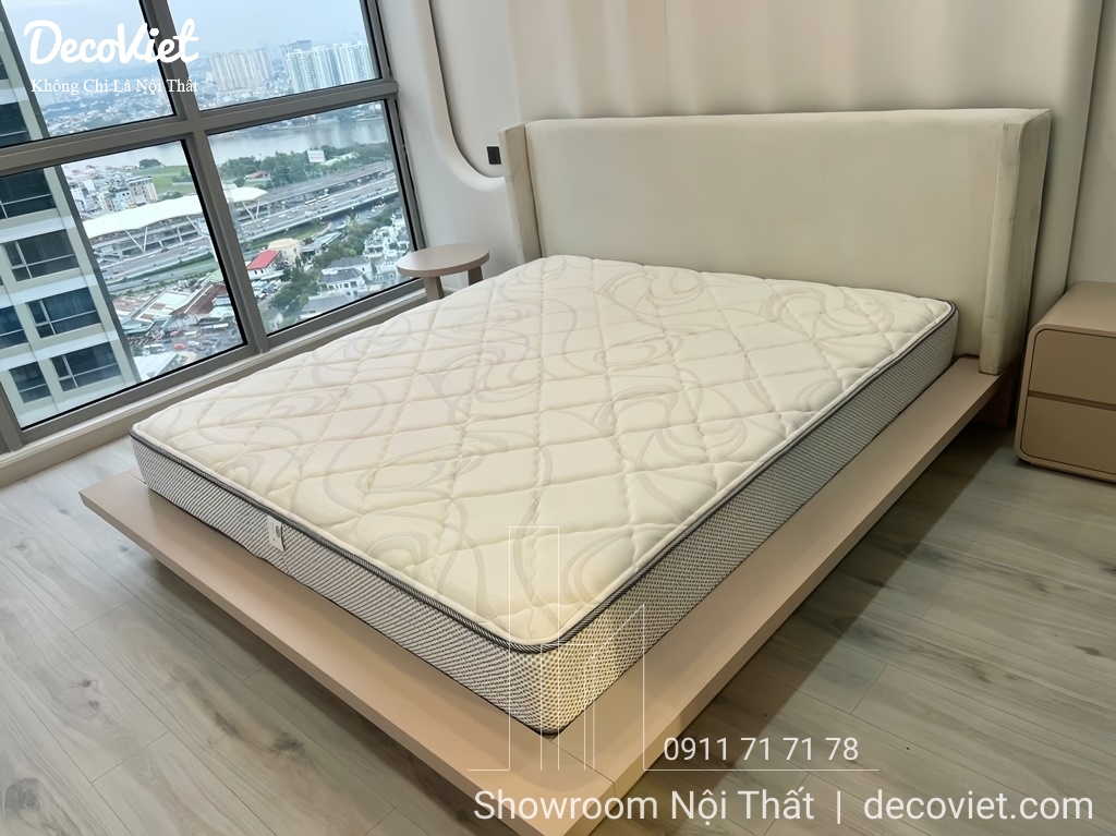 thi công phòng ngủ master chung cư vinhomes tân cảng