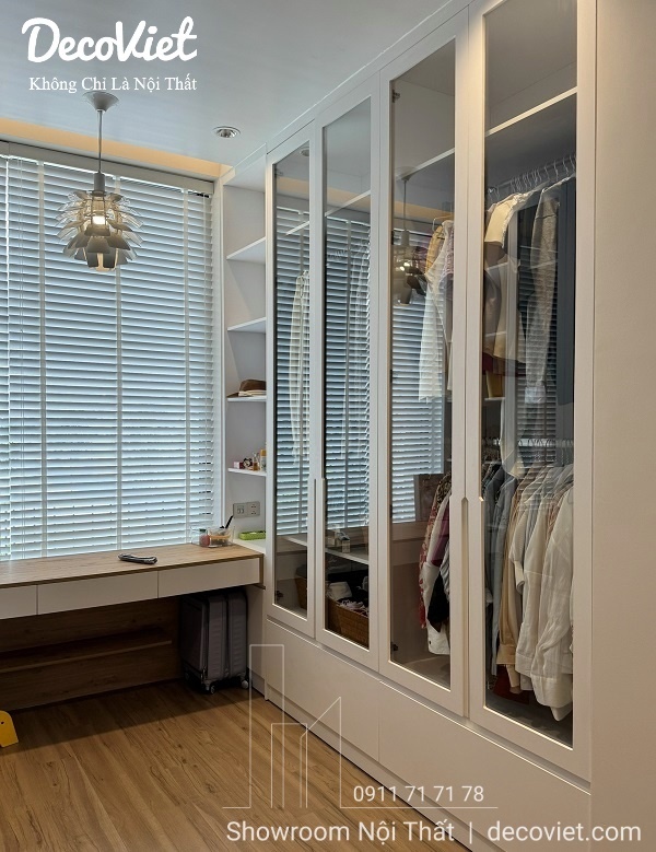 thi công nội thất phòng thay đồ hiện đại