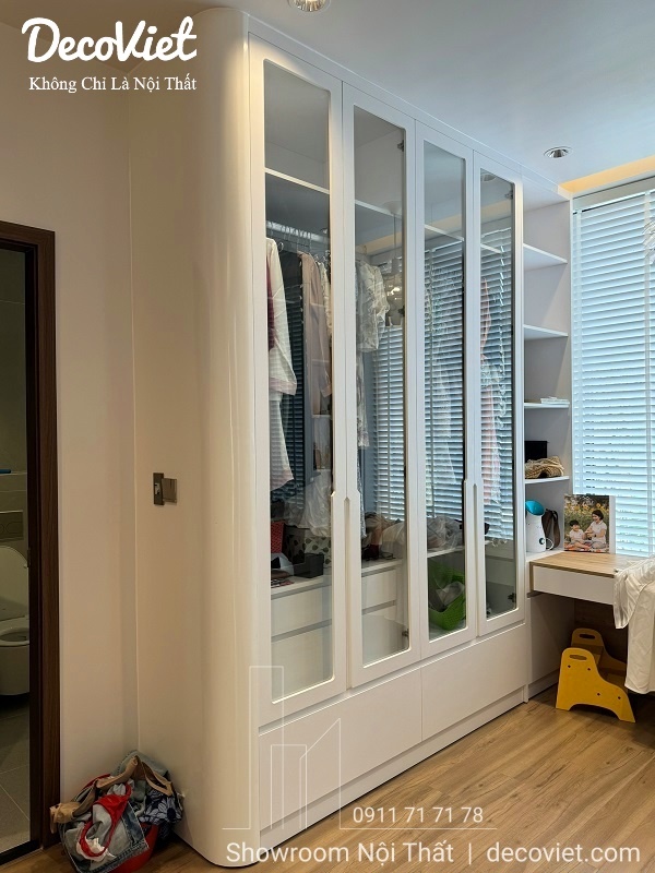 thi công tủ quần áo gỗ công nghiệp