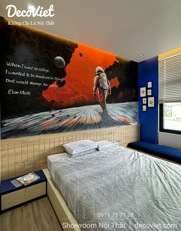 thi công nội thất phòng ngủ cho bé