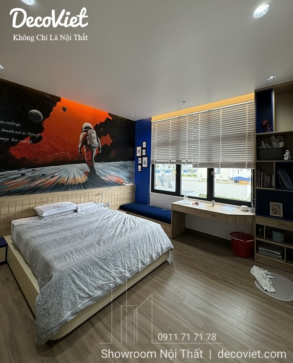 thi công nội thất phòng ngủ cho bé sang trọng